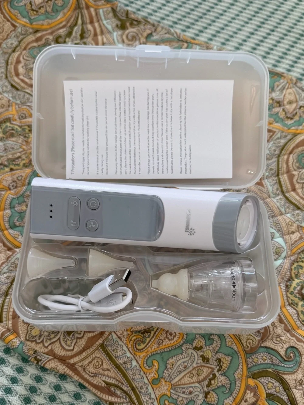 New GROWNSY Baby Nasal Aspirator electronic Nose Sucker Powerful Suction